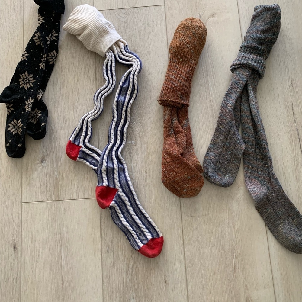 Free People Cozy Winter Thigh High Socks